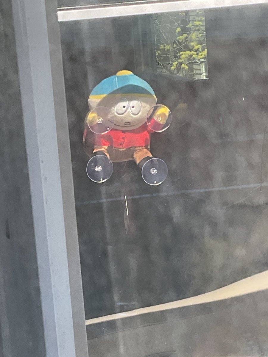 I Got This Cartman Window Cling Today And I Put It On My Window XD #SouthPark #SouthParkCartman #EricCartman #sptwt