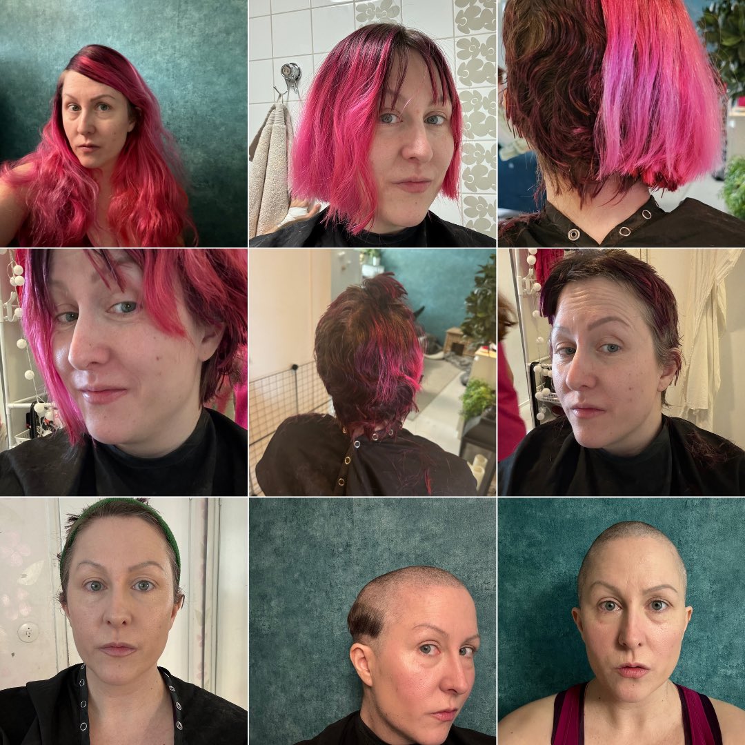 The process today. Now feeling empty. #cancer #breastcancer #cancerawareness #breastcancerawareness #myday #mylife #hairday #fuckcancer