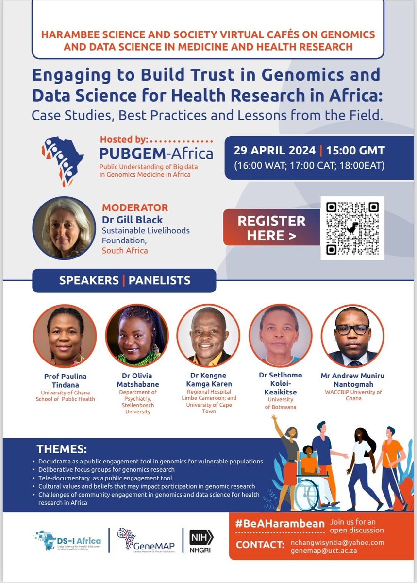 GeneMAP Research Center (@genemapofficial) on Twitter photo Join us on Monday, 29th April for our first science & society virtual café on genomics and data science in medicine & health research. Zoom registration: zoom.us/meeting/regist…. <a href="/DSI_Africa/">DS-I Africa</a>, <a href="/NIMHgov/">National Institute of Mental Health (NIMH)</a>, <a href="/UCTHealthSci/">UCT Health Sciences</a>, <a href="/gillblack8/">Gill Black</a>, <a href="/ptindana/">Paulina Tindana</a>, <a href="/OlieMatshabane/">Dr. O</a>,<a href="/KamgaKaren/">Kengne Kamga Karen</a>, Join us on Monday, 29th April for our first science & society virtual café on genomics and data science in medicine & health research. Zoom registration: zoom.us/meeting/regist…. <a href="/DSI_Africa/">DS-I Africa</a>, <a href="/NIMHgov/">National Institute of Mental Health (NIMH)</a>, <a href="/UCTHealthSci/">UCT Health Sciences</a>, <a href="/gillblack8/">Gill Black</a>, <a href="/ptindana/">Paulina Tindana</a>, <a href="/OlieMatshabane/">Dr. O</a>,<a href="/KamgaKaren/">Kengne Kamga Karen</a>,