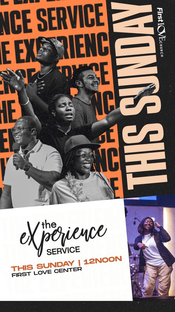 Let’s experience the blessing of God together this Sunday! Don’t miss another opportunity at The Experience Service TOMORROW at 12pm GMT! We have a seat for you! #TheExperienceService #FirstLoveChurch