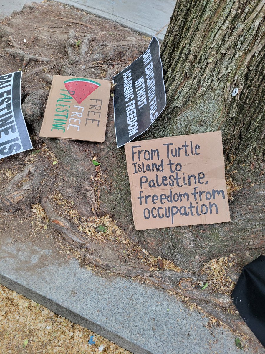 Photos from #GazaSolidarityEncampment in downtown DC this morning