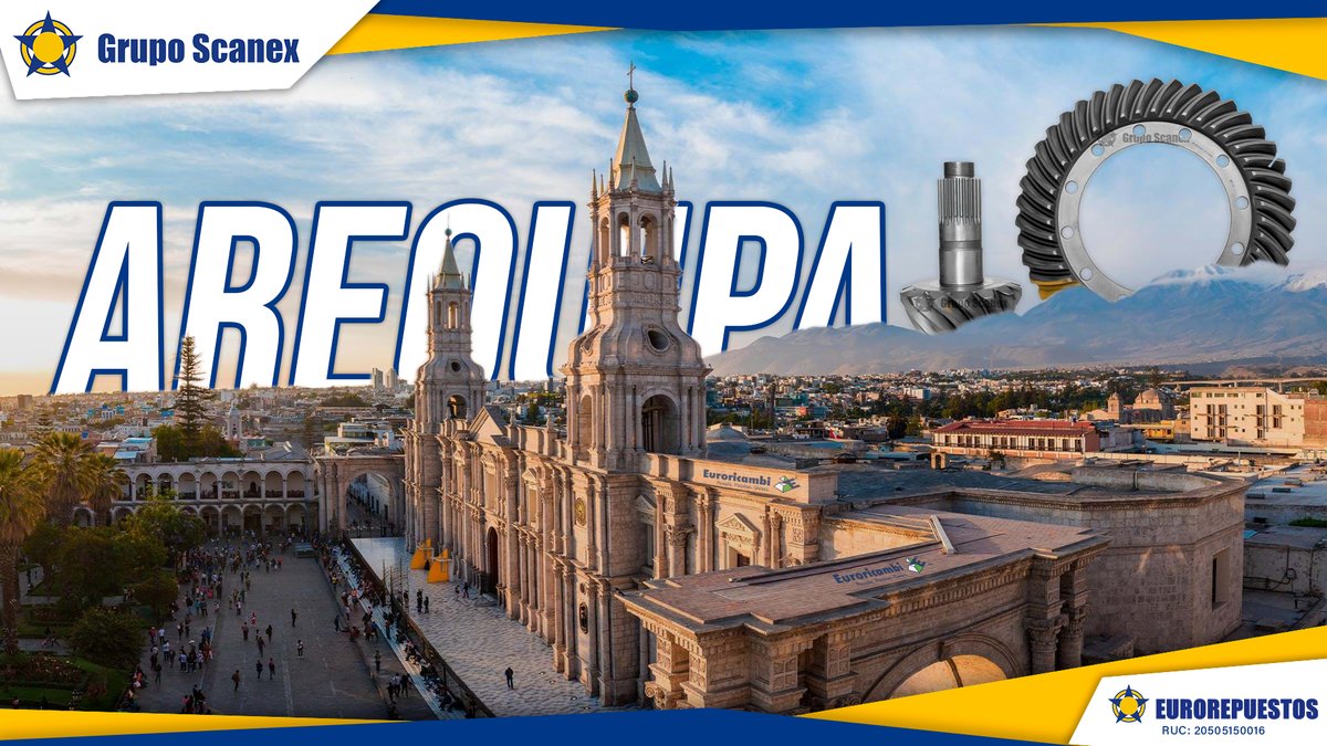 gruposcanex's tweet photo. 🎖 ¡GRUPO SCANEX es la primera elección de la gran ciudad blanca! 🏔️
GRUPO SCANEX: ECOREP SAC (Fleetguard) | EUROREPUESTOS SAC (Euroricambi) | TURBO CENTER (Holset & Garrett)
#ECOREP #EUROREPUESTOS #TURBOCENTER #AREQUIPA #FLEETGUARD #EURORICAMBI #HOLSET #GARRETT https://t.co/nDFItbhmyq
