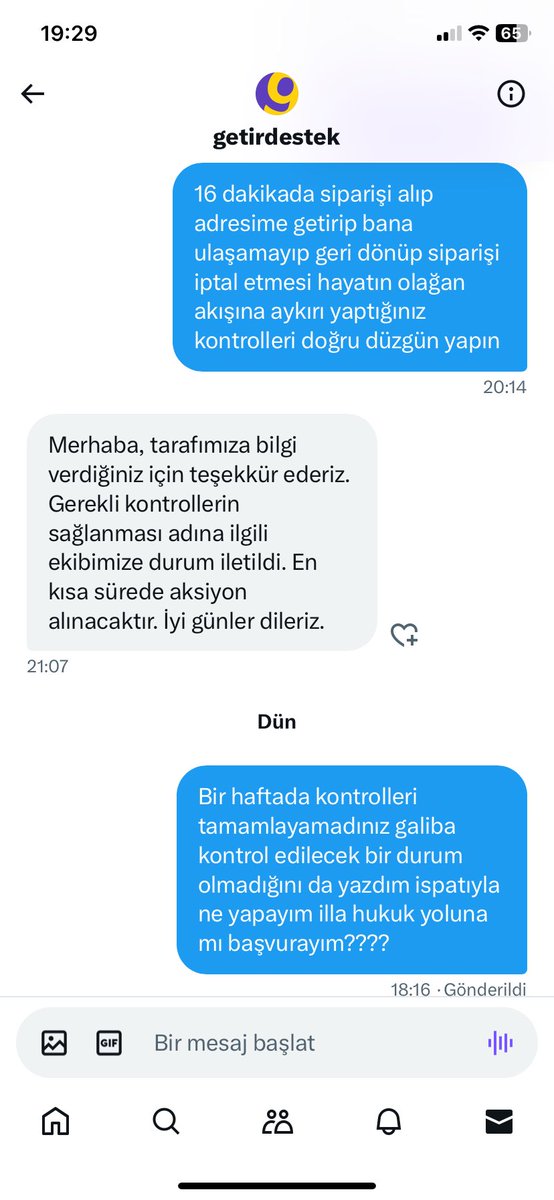 ozcanrsd (@ozcanrsd) on Twitter photo Vermediği hizmetin bedelini gasp eden <a href="/GetirYemek/">getiryemek</a> ve ona destek olduğunu söyleyen ama hiç bir şey yapmayan <a href="/getirdestek/">getirdestek</a> bir haftadır kontrolleri tamamlayamadı 🤦♀️ Vermediği hizmetin bedelini gasp eden <a href="/GetirYemek/">getiryemek</a> ve ona destek olduğunu söyleyen ama hiç bir şey yapmayan <a href="/getirdestek/">getirdestek</a> bir haftadır kontrolleri tamamlayamadı 🤦♀️