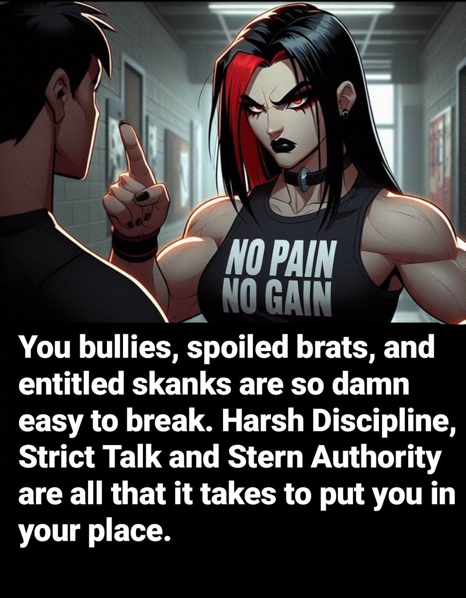 If there were Severe, Harsh & Ruthless Measures against those maggots aka 'bullies' & 'haters', they'd be humbled imminently.
#bullies #bullying #haters #antibullying #punishment #discipline #authority