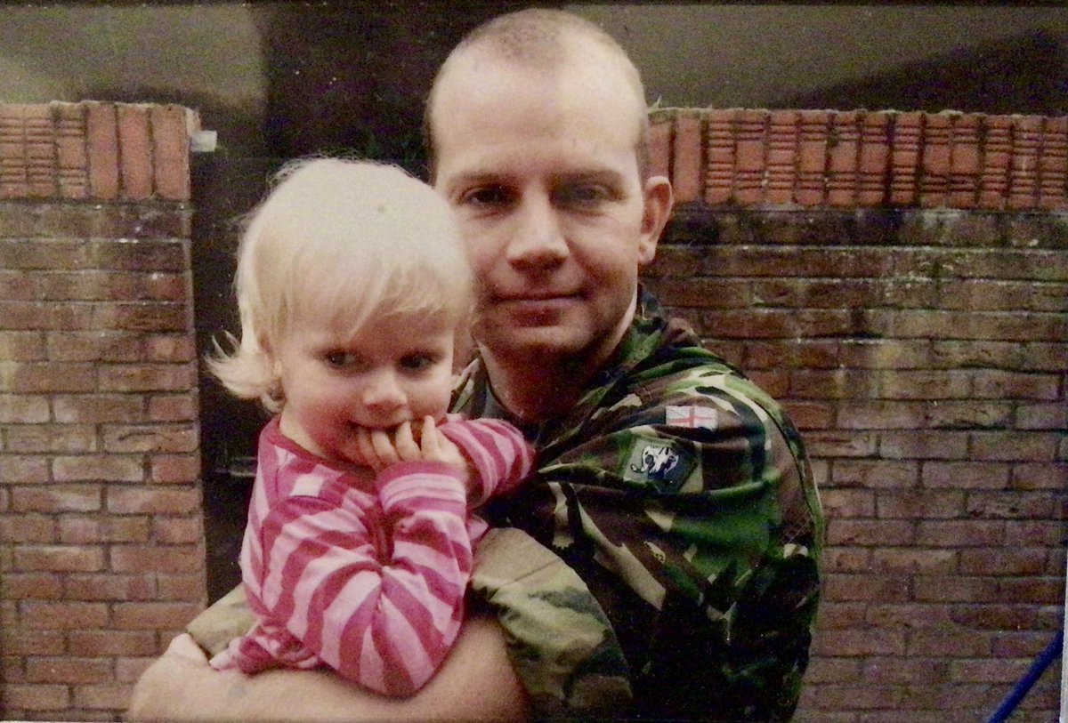 My little girl is turning 18 soon. Only seems like the blink of an eye since this pic at our quarter in Catterick.