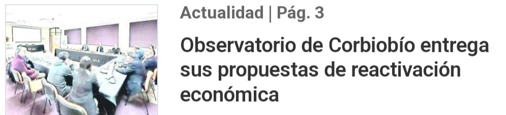 🔴 #Prensa | 
📰 Diario La Estrella
🔉 #ObservatorioCorbiobío entrega sus propuestas de reactivación económica
#IPCE #Biobío

 📲 estrellaconcepcion.cl