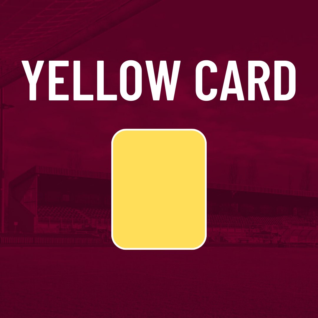 Luke Jenkins is booked. CCFC 2-3 BTFC 119' #TheClarets 📻: chelmsfordcityfc.com/claret-radio/