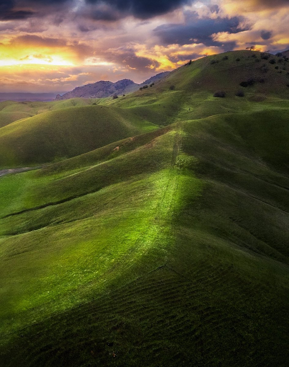 The #landscape here reminds me of a mammal spine or something and sunset was pretty magical, too.