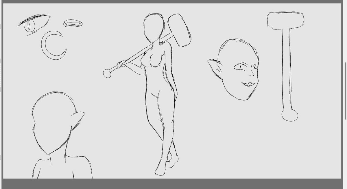 InkyLunaArt's tweet photo. Wip of a reference sheet for my oc!!!

#referencesheet #oc #originalcharacterart #digitalartwork #commmissionsopen https://t.co/5GSUfOwFyG