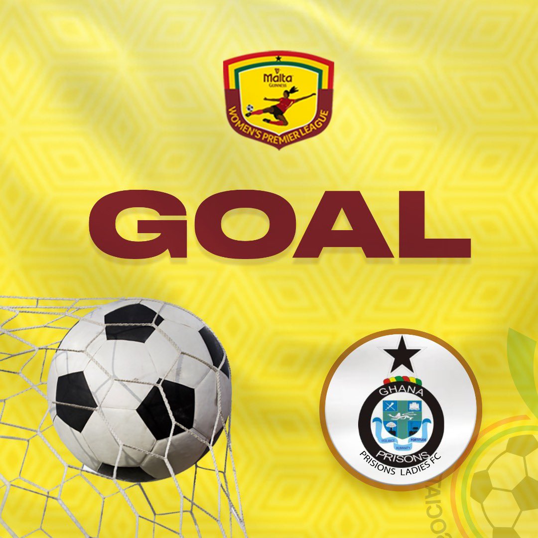 66’ - Goalll 

Edith Sasako Zubano 64’ 66’

🎯@FcPrisons 2:1 @ampem_fc 

#SheDidThat 
#MaltaGuinnessWPL
#BetwayGh