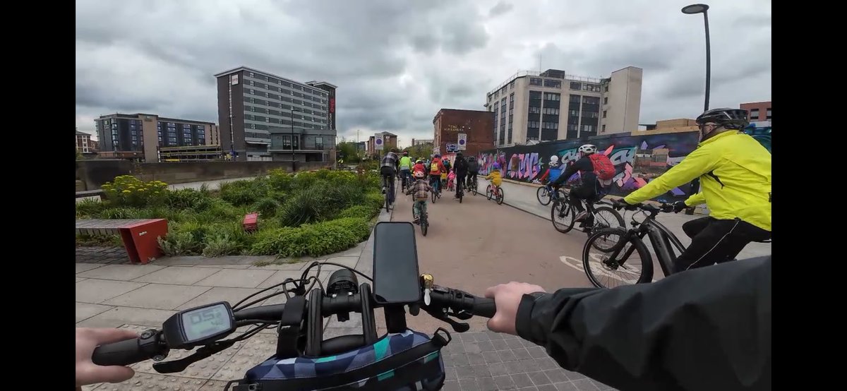 Great to be out on the Big Ride in Sheffield, really appreciate the hard work of the @CycleSheffield team!