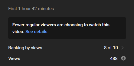 Thank you to those who tuned in to the premiere of the new video! Sadly I suppose it's natural that a variety show is just harder to get attention on even if it's long lol