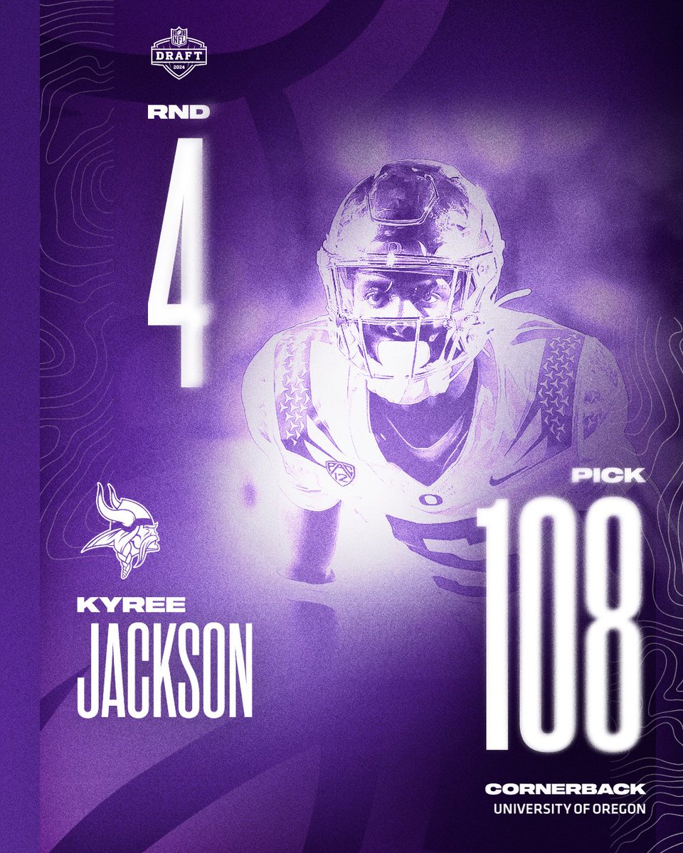Verstärkung für die Defense 💪🏾 Khyree Jackson kommt von der University of Oregon 😈 💜💛 #SKOL #Vikings #NFLDraft #endzn #rtlnfl