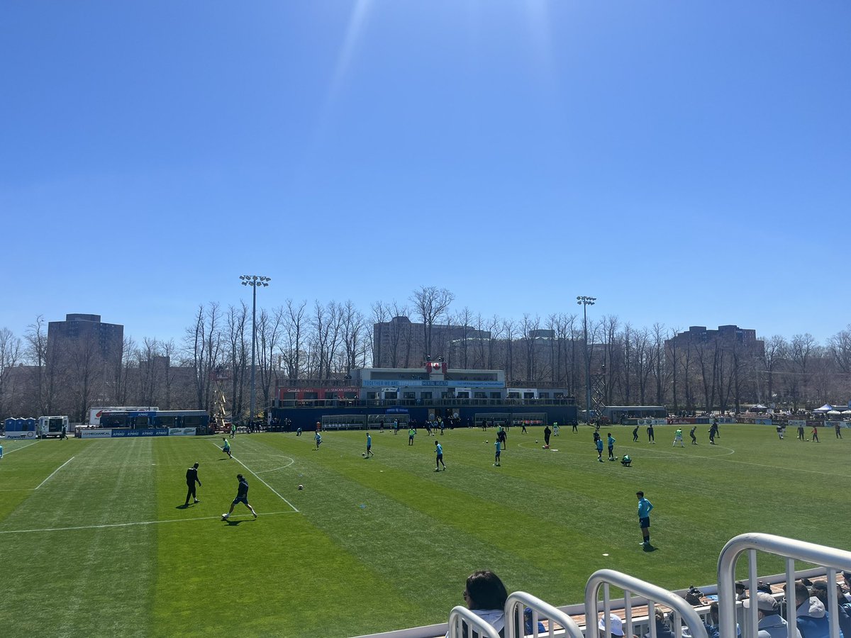 Beautiful day for a season opener of the Halifax Wanderers! #COYW