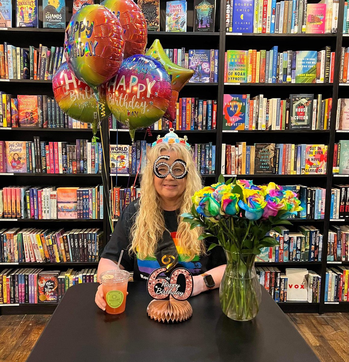We are having a great time celebrating Donna’s 60th birthday! Come in or comment and join us in celebrating her! 

#bookstoresofinstagram #eatplayshopnoto #indiebookstore #explorenoto #roundtablenoto #bookstagram #shoplocal #bookstore #indiebookstoreday