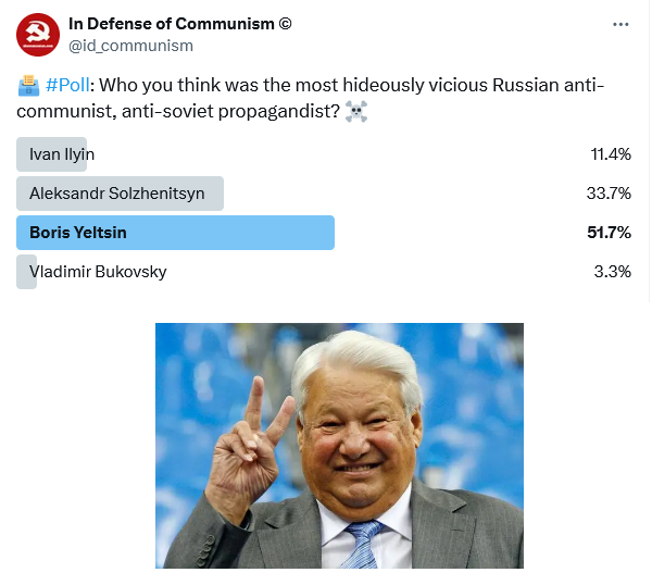 The people have spoken. Winner of the #Poll: Boris Nikolayevich Yeltsin 🏆