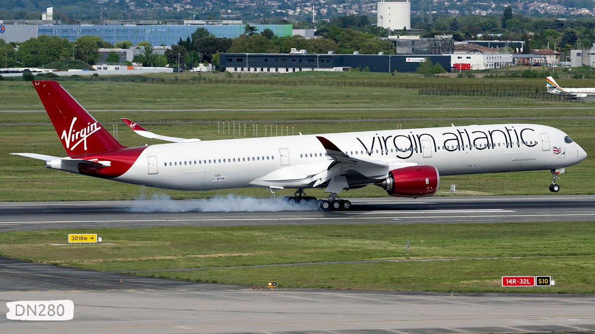 Virgin Atlantic Airways A350-1041 msn 655 F-WZGM / G-VELJ 'Bennie Jet' VIR/12 back from her F1 26.04.2024