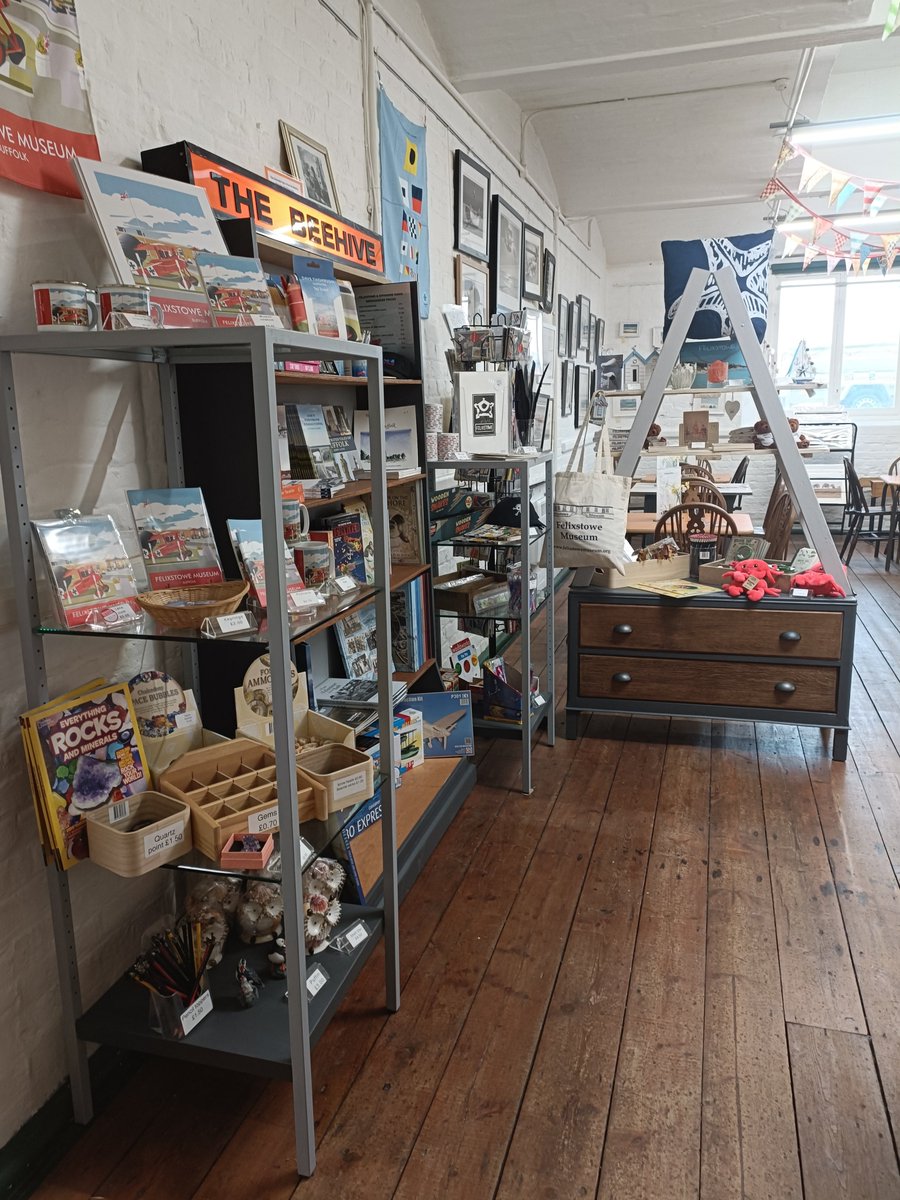 Come and visit the newly revamped shop @FelixstoweMus . There's something for everyone. #SupportLocal #felixstowe #volunteers @Suffolk_Sound @Felixstowe_news #trimley #suffolk