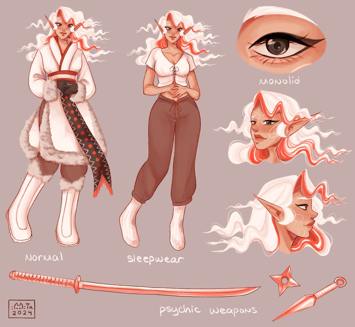 _kittymochi_'s tweet photo. i did a character sheet for my icewind dale girl!

✨️ name: aurora
✨️ race: air genasi
✨️ class: soulknife rogue

#oc #dndcharacter #ocart #dndart https://t.co/WKxcQ7gSws
