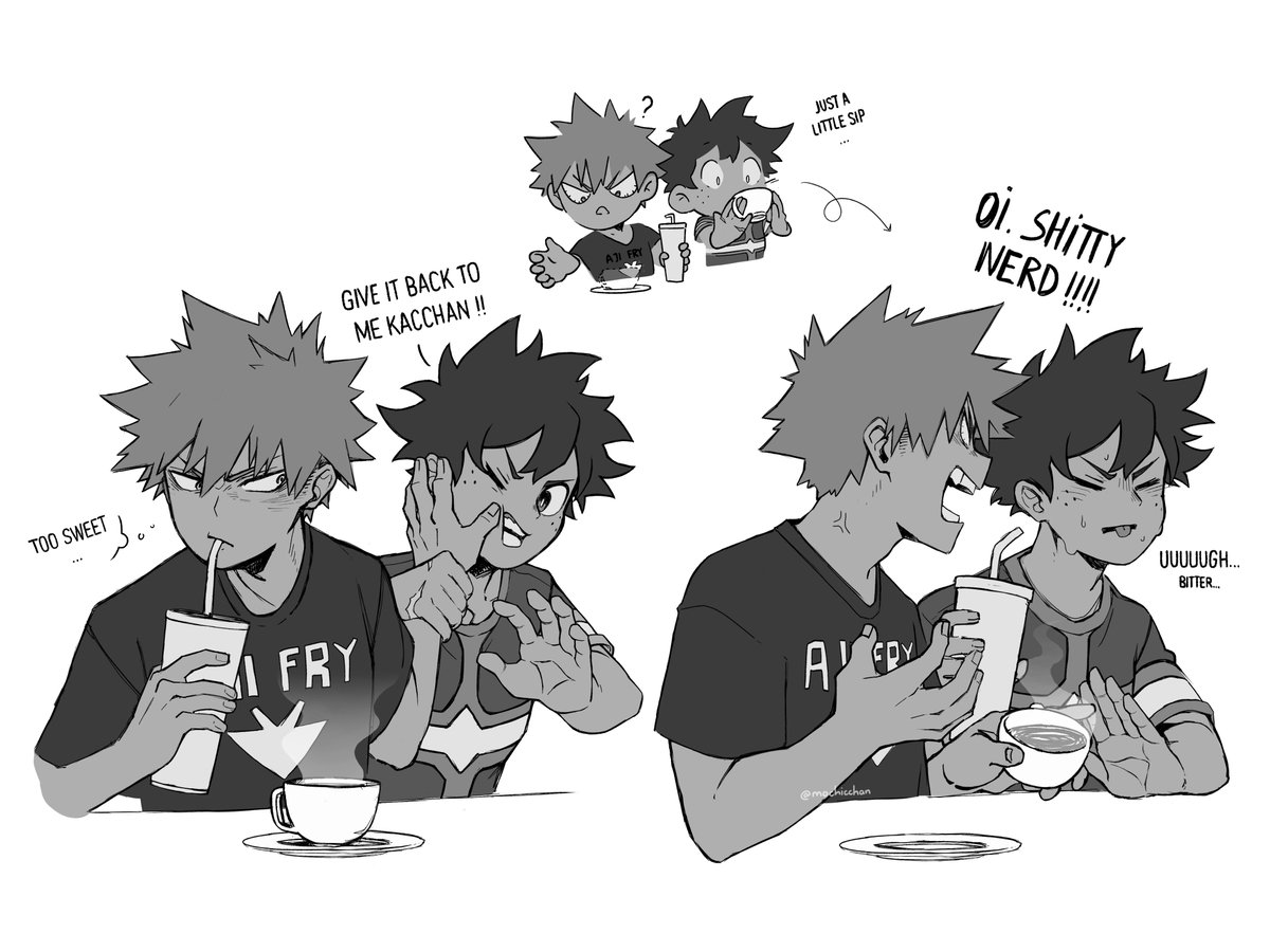 Some kind of complicity ? 🧋☕️ #bkdk #勝デク #ktdk #bnha #mha