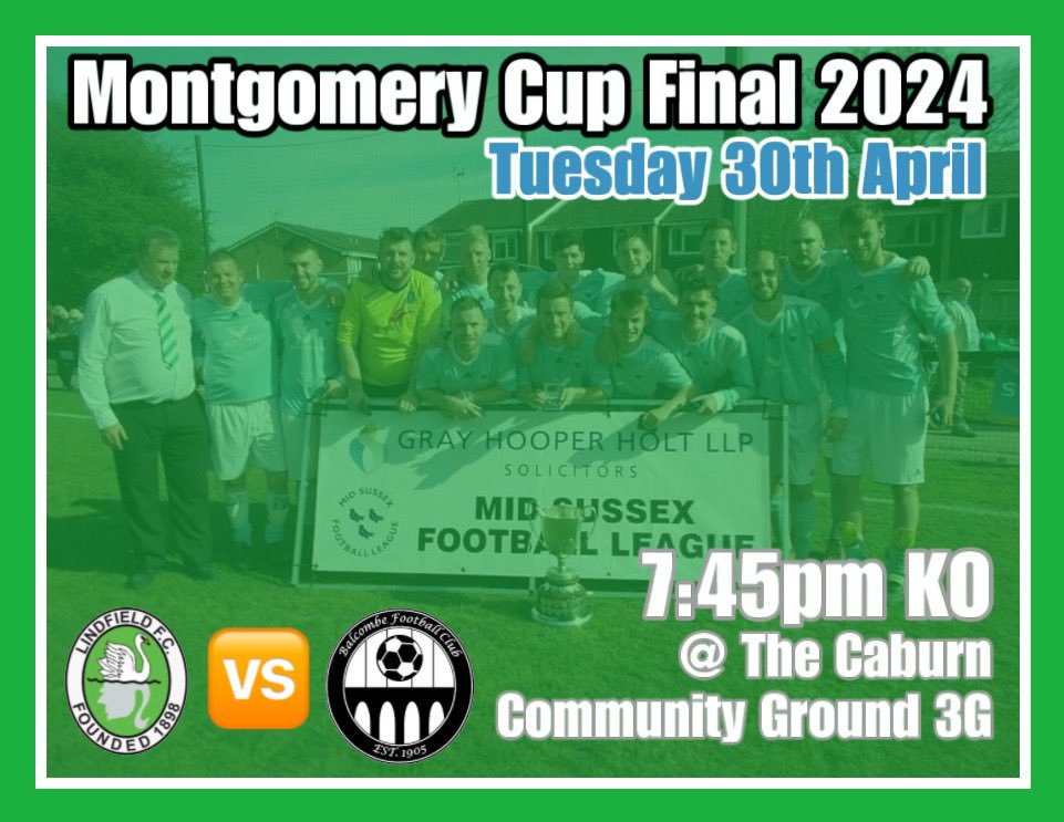 All eyes on the big one Tuesday night as we take on <a href="/balcombe_bbs/">Balcombe FC</a> in the Montgomery Cup final 🏆 

7:45pm KO at the Caburn Community Ground <a href="/RingmerAFC/">Ringmer AFC</a>, all support massively welcome 🫶