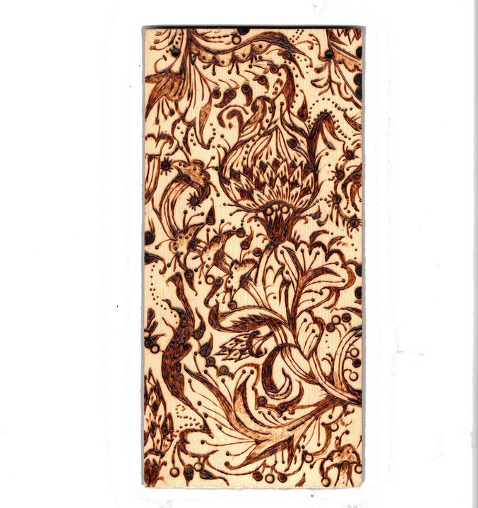 Art of the Day: 'Pyrography Pyrogravure dessin floral'. Buy at: ArtPal.com/mleminor?i=113…