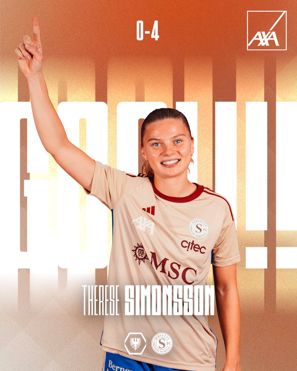 86’ #FCAFSFCCF 0️⃣-4️⃣ 𝗦𝗶𝗺𝗼𝗻𝘀𝘀𝗼𝗻 𝘀𝗶𝗴𝗻𝗲 𝘂𝗻 𝗱𝗼𝘂𝗯𝗹𝗲́ ! 🔥💪 Sur un centre de Bourma, Simonsson donne une quatrième longueur d'avance aux Servettiennes ! 👏🇱🇻