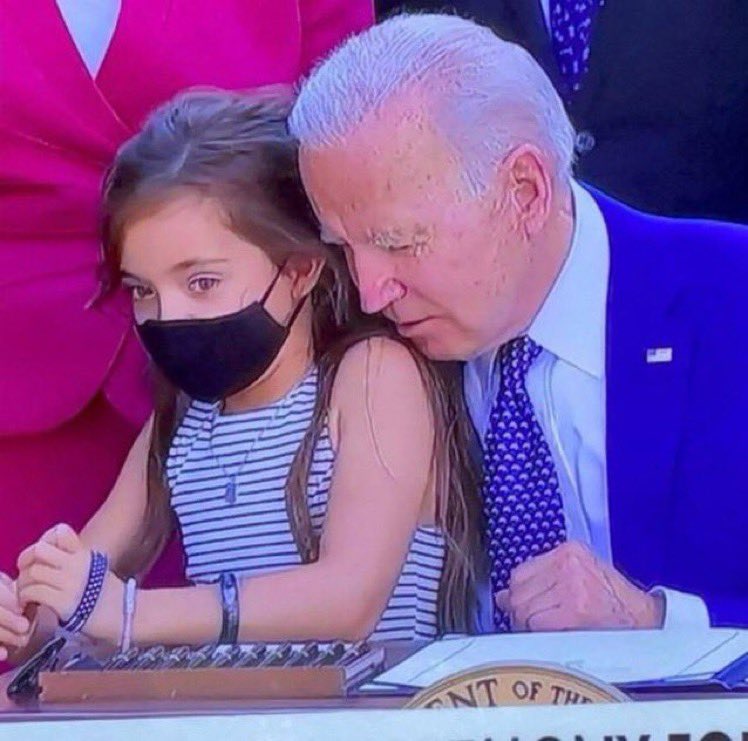 Why is Biden attracted to little girls? 🤔