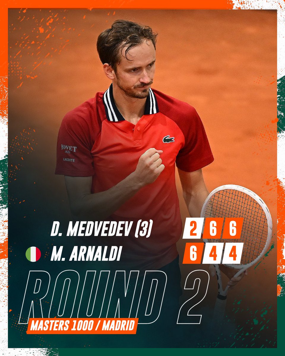 Daniil Medvedev fights back against Arnaldi in round 2. #MMOpen