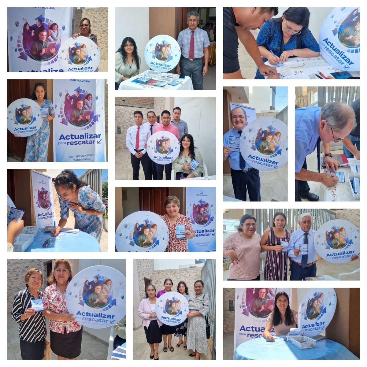 📍Iglesia de Filadelfia participa de la jornada #ActualizarParaRescatar 🙌, todos los miembros involucrados actualizando sus datos 📝, para un mejor control y orden como iglesia ⛪️.