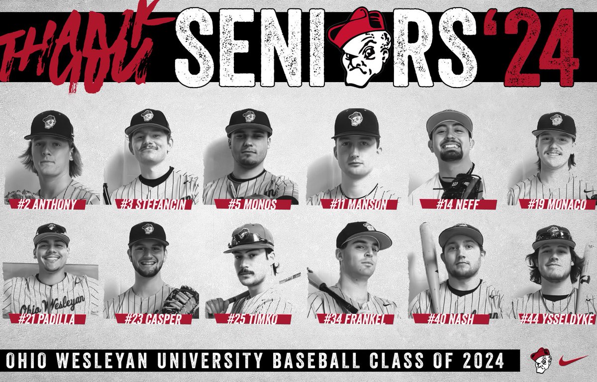 OWU_Baseball's tweet image. 𝙎𝙀𝙉𝙄𝙊𝙍 𝘿𝘼𝙔

Help us celebrate our seniors and all they’ve accomplished before tomorrow’s 1PM game vs Marietta! #RollShops