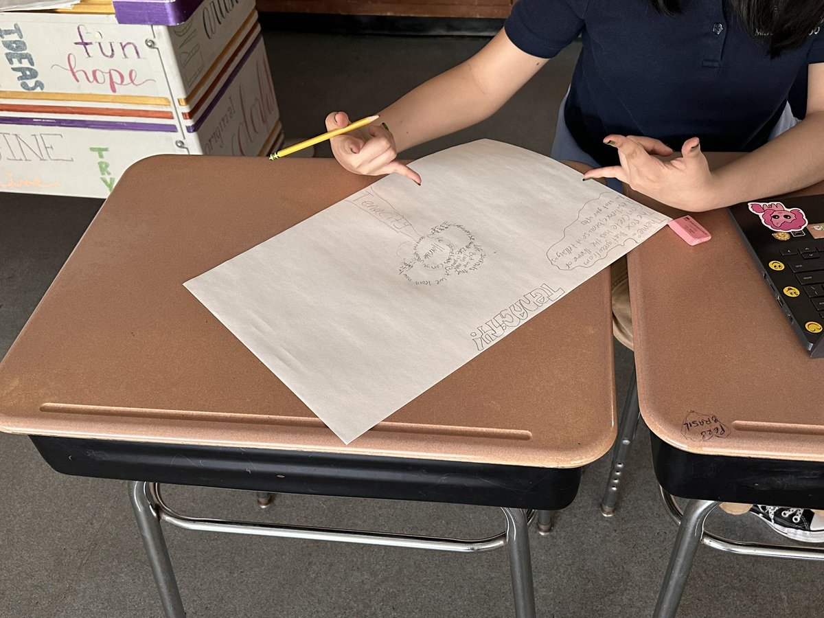 #NationalPoetryMonth inspired us to analyze words like grit, perseverance, and tenacity using The Rose That Grew from Concrete by Tupac Shakur Students created one-pagers and were assessed using @CommonLit @Classroomscreen