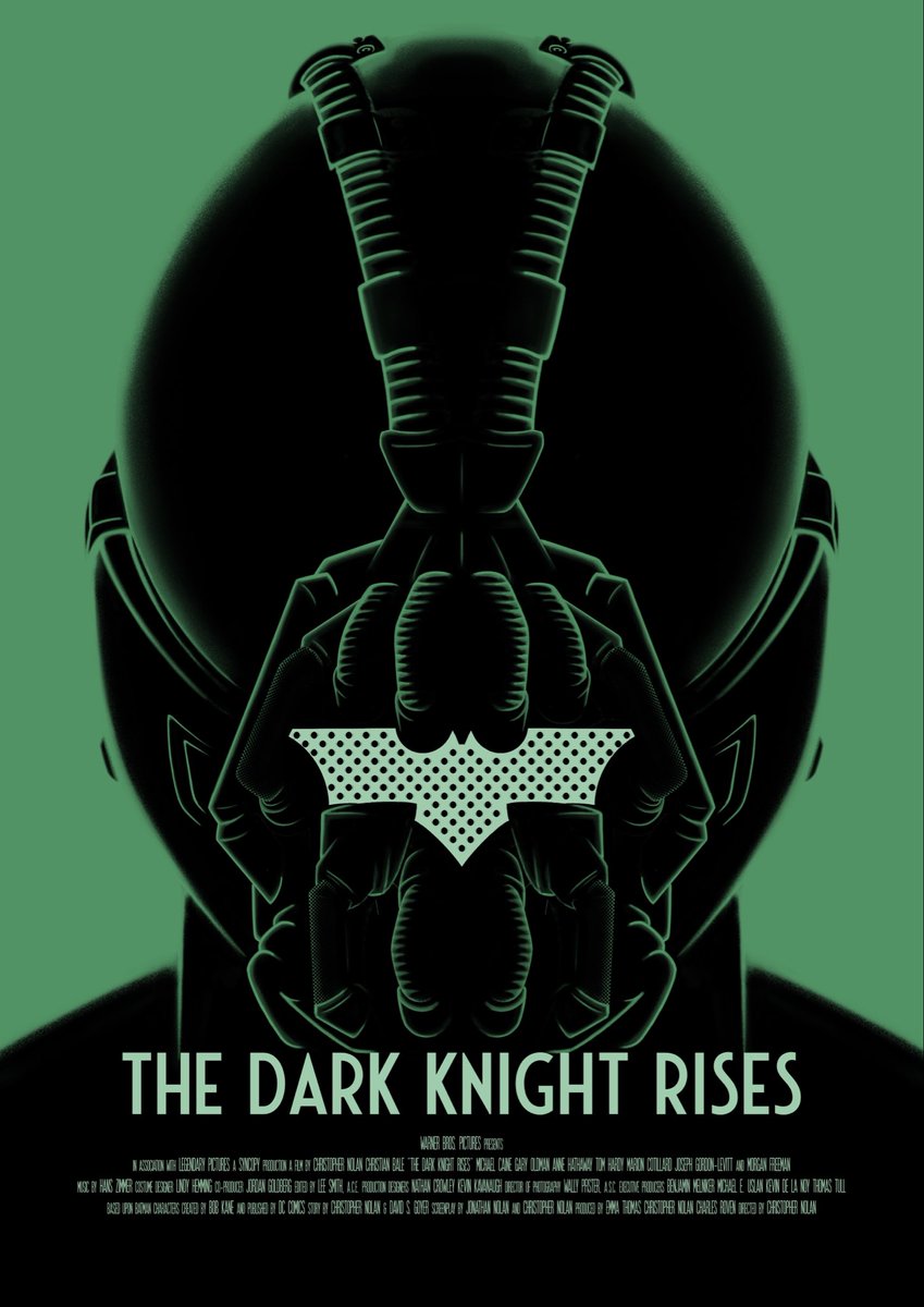 @PosterSpy @AmpPosters @WBHomeEnt @DCOfficial My final alternative movie poster in my tribute to #TheDarkKnight trilogy 🦇

I actually did these posters in reverse, had the original idea for Bane and worked my way backwards through the movie

#AlternativeMoviePoster #Alt #AMP #MoviePoster #FilmPoster #Poster #FilmArt