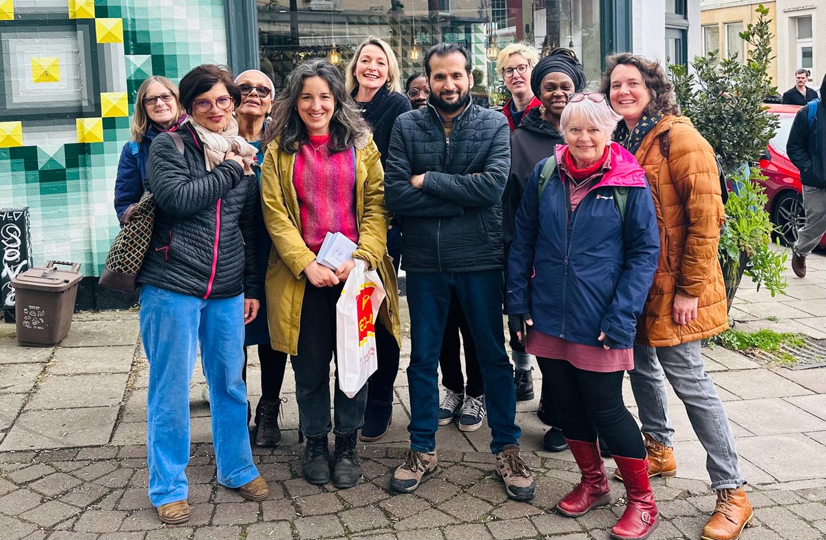 Just some of the fantastic teams of @UKLabour volunteers out in Bristol West/Central today including our brilliant candidates and our guests from Welsh Labour. Thanks all!