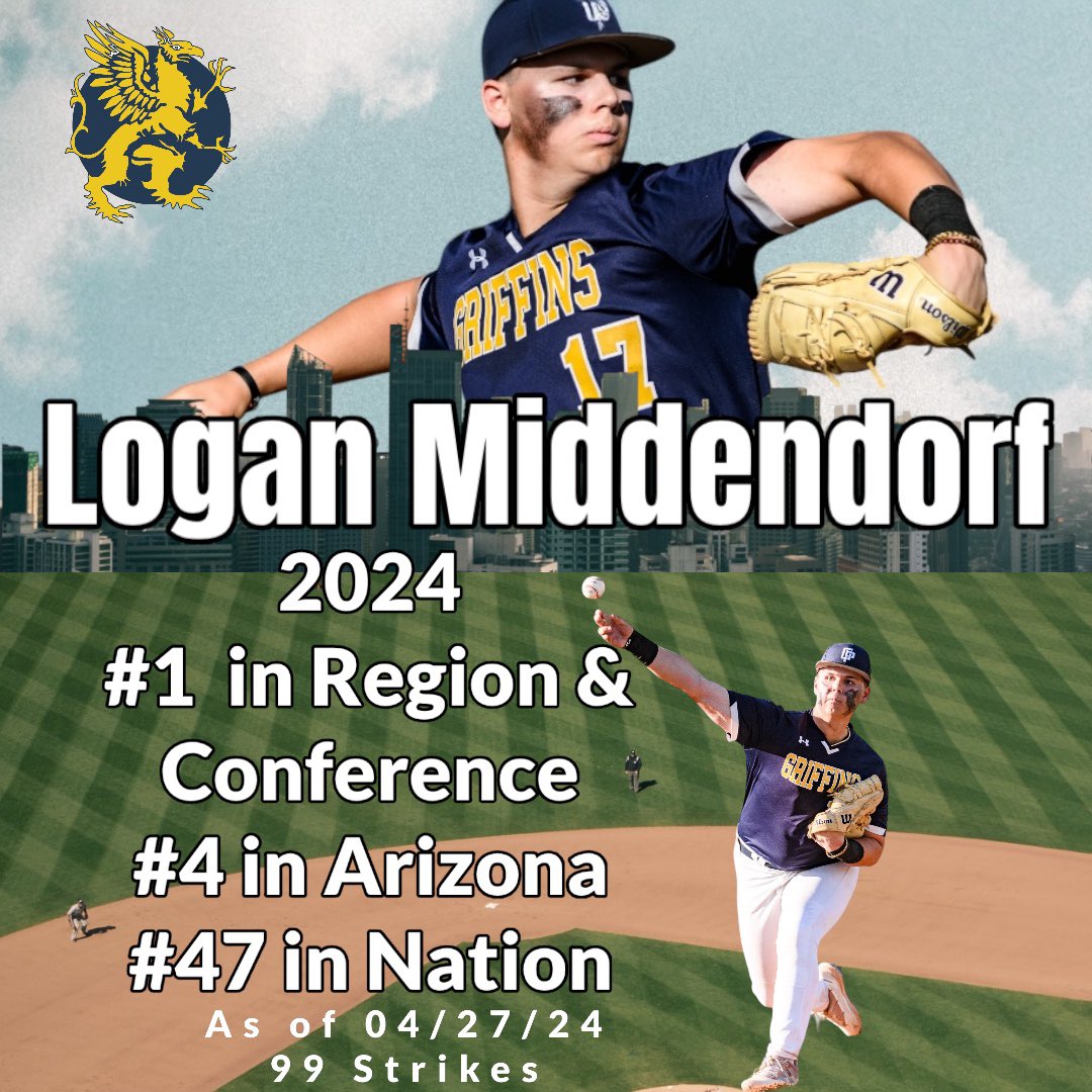 Pitcher for Glendale Prep, Junior.  This is his 2024 stats.