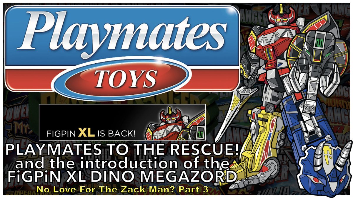 PLAYMATES TO THE RESCUE & the introduction of the FiGPiN XL DINO MEGAZORD
youtu.be/5C5ElJeZuAA  #Hasbro #FiGPiN #MightyMorphinPowerRangers #MightyMorphin #PowerRangers #MMPR #PowerRanger
#DinoMegazord #Megazord #Daizyuzin #Daizyujin #Zord #Zords #Dinozord #Dinozords #FiGPiNXL