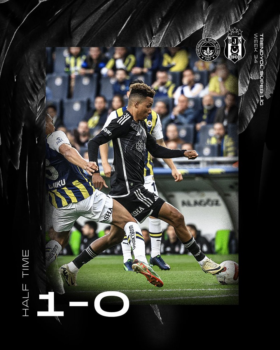 Half time. #FBvBJK | 1-0