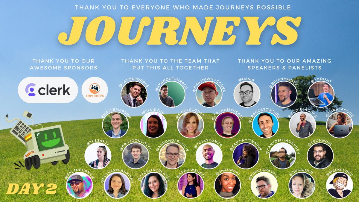 It has been such a great experience helping create the graphics/scenes for #JourneysConference the last few weeks! 

@TasonJorres literally transformed his idea of an online conference where everyone shares their journeys into reality. And what's even more awesome, is that this