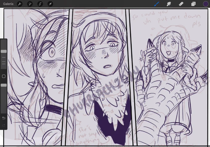 So people really liked my previous post and its motivated me to try doing more manga styled farcille snippets [WIP] #dungeonmeshi 