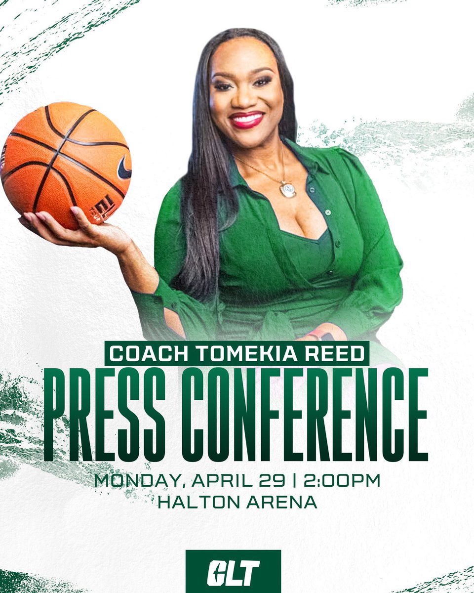 We are excited to Welcome @CoachTReed to Charlotte, and invite all of Niner Nation to her introductory Press Conference on Monday, April 29th at 2 PM in Halton Arena! #GoldStandard⛏️
