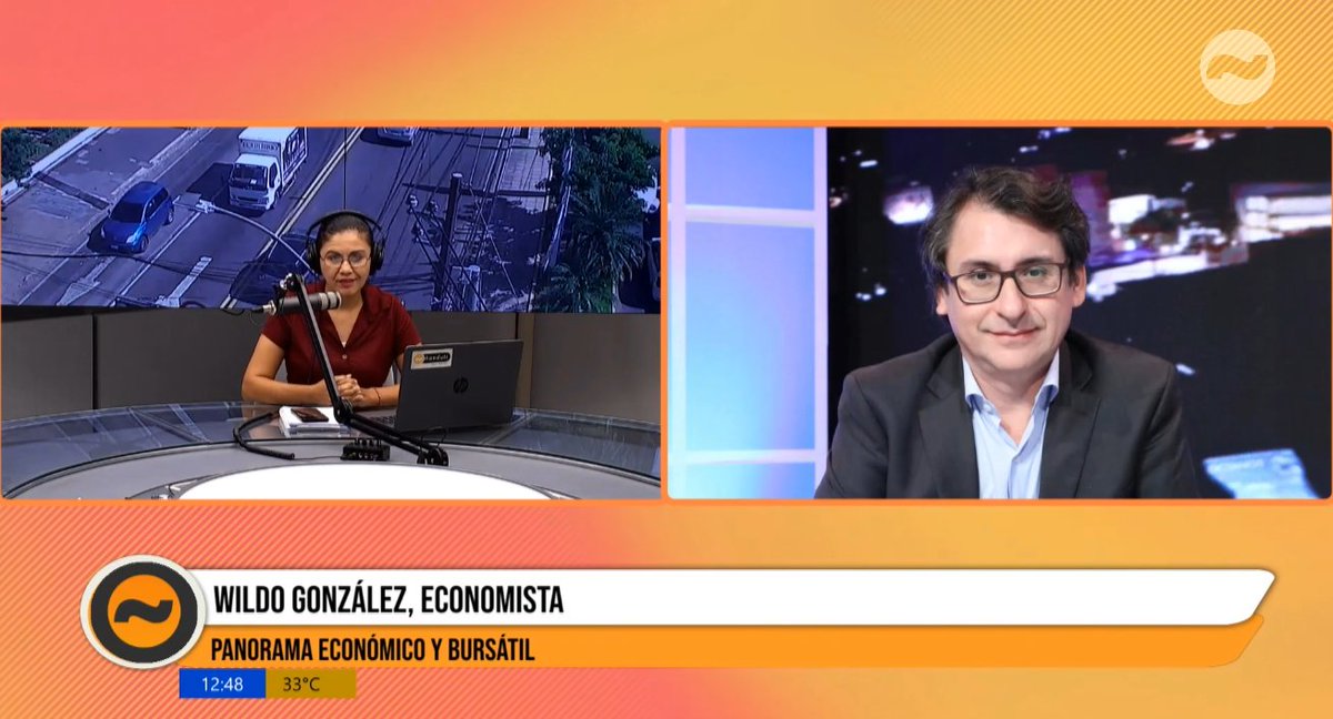 Panorama económico y bursátil 📞En línea con Wildo González, economista 🗣️' Nosotros tenemos una proyección para este año es de 3,5%. El BCP tiene una proyección de 3,8. Yo creo que esa proyección de crecimiento es posible, pero ese escenario está muy relacionado con un nivel…