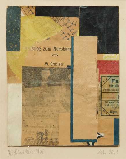 Kurt Schwitters Mz 30,3 1930 15.4 x 12.4 cm