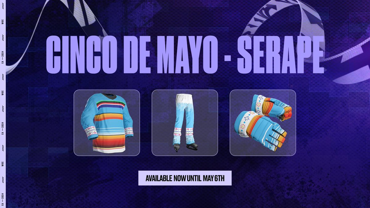 Start celebrating Cinco De Mayo early with new gear in #NHL24 🇲🇽 🏒