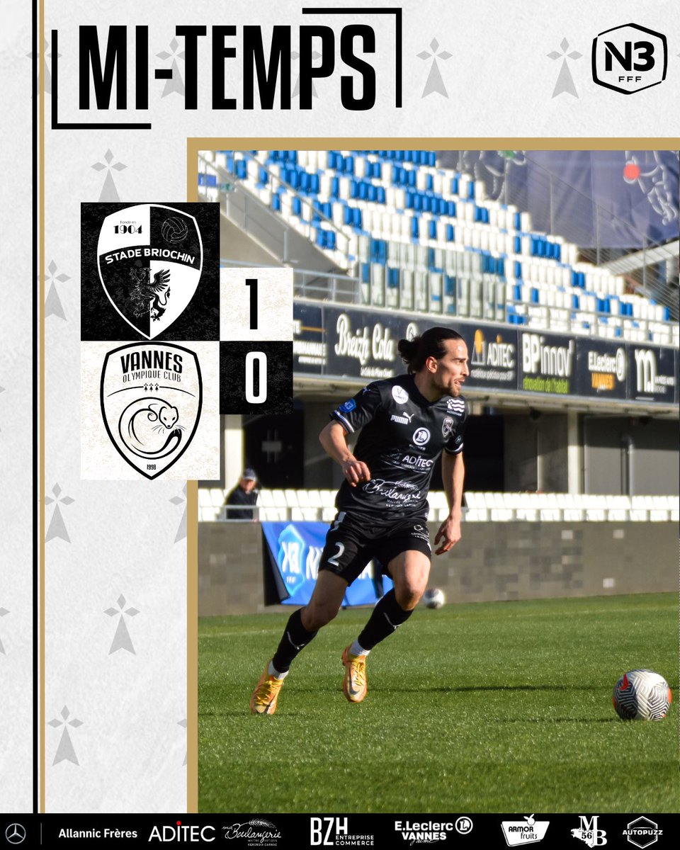 VOC_officiel's tweet photo. ⏱️ 45' 𝐌𝐢-𝐓𝐞𝐦𝐩𝐬. ⏳
Moins réalistes que leurs adversaires, nos Noir et Blanc ont un but de retard à la pause.
#SBVOC | 1-0 https://t.co/3f8PZx4OcK