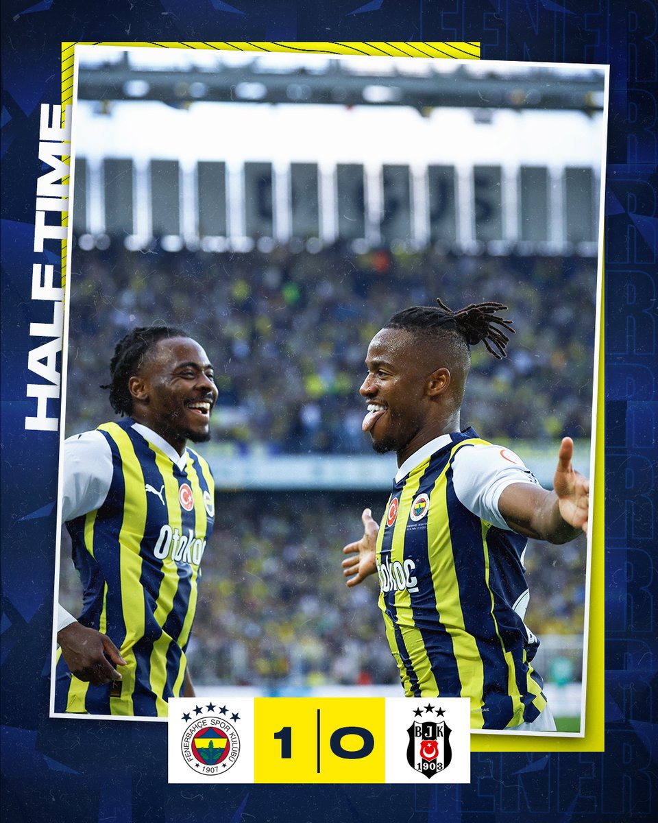 HT | Fenerbahçe 1-0 Beşiktaş