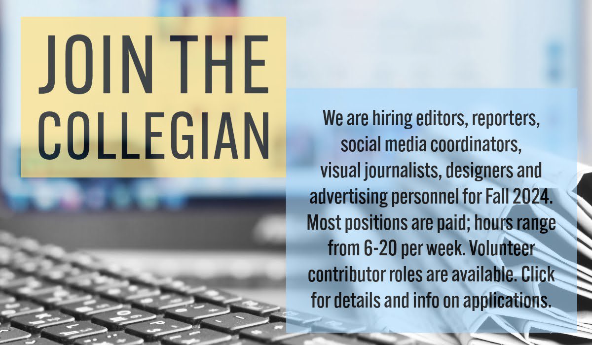 FSMCJDept's tweet photo. The @TheCollegian is hiring for Fall ‘24! Click the link below for more info! https://t.co/ncvzeU9IFQ https://t.co/Yze8Ac0p6g