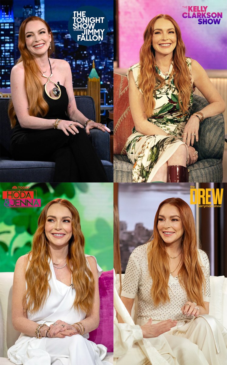 Lindsay Lohan talk show appearances in NYC (March 2024)