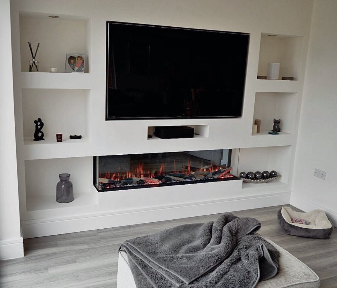 ✨Brilliantly minimalistic✨ 

“Complimentary of the whole living space, our full alcove builds can be built and designed to whatever space you have to achieve both a great new look to the room, but also additional storage options!”