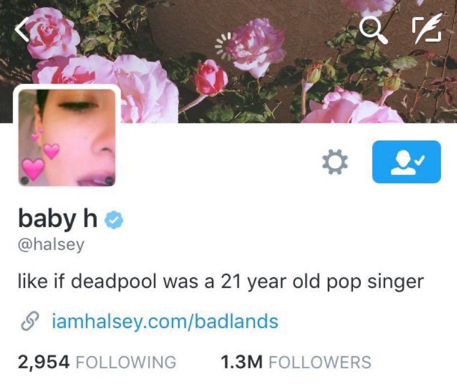 On this day 8 years ago, April 26th 2016, Halsey changes her twitter bio. “like if deadpool was a 21 year old pop singer”