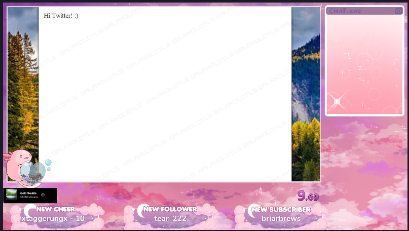 I think I'm happy enough with the layout and vibes for creative streams! Let's go ahead and say our first stream will be tomorrow at 1pm! 

#creativewriting #writersontwitch #novelwriting